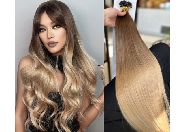 Extensii Cheratina Russian Hair Ombre T#4A/20